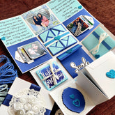 Oceanic Blue Infinity Box | Blue & White